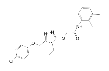 2-({5-[(4-chlorophenoxy)methyl]-4-ethyl-4H-1,2,4-triazol-3-yl}sulfanyl)-N-(2,3-dimethylphenyl)acetamide