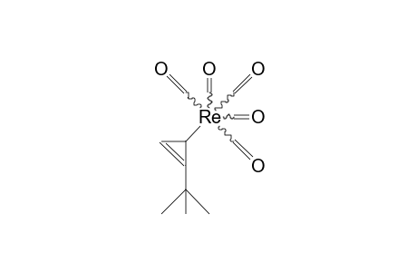 (3-/.eta.-1/-1-tert-Butyl-cyclopropenyl) rhenium pentacarbonyl