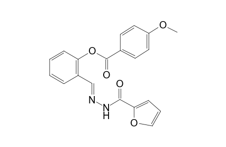 Benzoic acid, 4-methoxy-, 2-(2-furoylhydrazonomethyl)phenyl ester