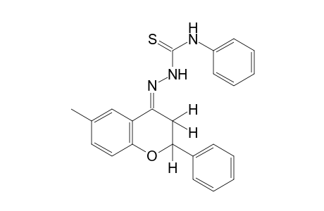 6-Methylflavanone, 4-phenyl-3-thiosemicarbazone