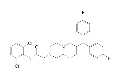 TRANS-N-(2,6-DICHLOROPHENYL)-7-[BIS-(PARA-FLUOROPHENYL)-METHYL]-OCTAHYDRO-2H-PYRIDO-[1,2-A]-PYRIDAZINE-2-ACETAMIDE