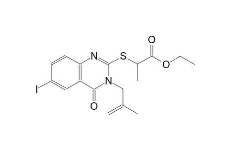 ethyl 2-{[6-iodo-3-(2-methyl-2-propenyl)-4-oxo-3,4-dihydro-2-quinazolinyl]sulfanyl}propanoate