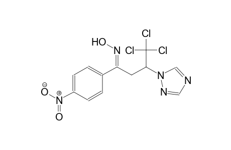 (1Z)-4,4,4-trichloro-1-(4-nitrophenyl)-3-(1H-1,2,4-triazol-1-yl)-1-butanone oxime