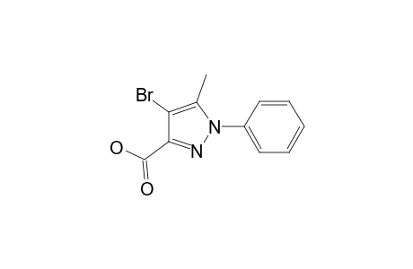 4-Bromanyl-5-methyl-1-phenyl-pyrazole-3-carboxylic acid