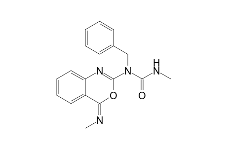 2-[(N-Methylaminocarbonyl)benzylamino]-4H-3,1-benzoxazin-4-methylimine