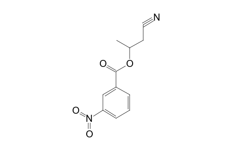 3-hydroxybutyronitrile, m-nitrobenzoate