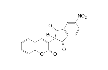 3-(2-bromo-1,3-dioxo-5-nitro-2-indanyl)coumarin