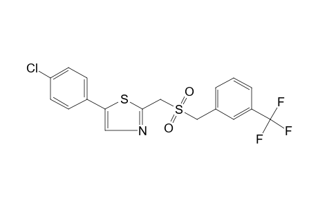 5-(p-chlorophenyl)-2-{{[m-trifluoromethyl)benzyl]sulfonyl}methyl}thiazole