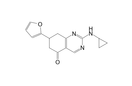 2-(cyclopropylamino)-7-(2-furyl)-7,8-dihydro-5(6H)-quinazolinone