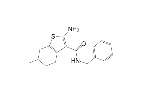 2-amino-N-benzyl-6-methyl-4,5,6,7-tetrahydro-1-benzothiophene-3-carboxamide