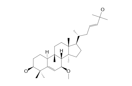 KARAVILAGENIN-B;7-METHOXY-CUCURBITA-5,23-DIEN-3-BETA,25-DIOL