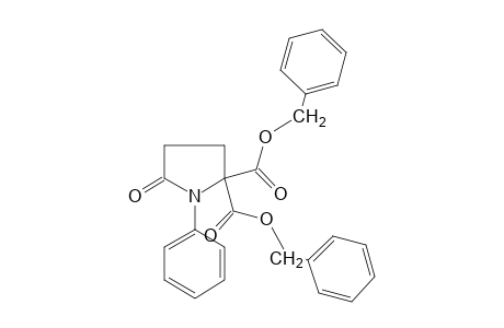 5-oxo-1-phenyl-2,2-pyrrolidinedicarboxylic acid, dibenzyl ester