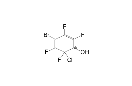 1-CHLORO-2-HYDROXY-5-BROMO-1,3,4,6-TETRAFLUOROBENZOLONIUM CATION