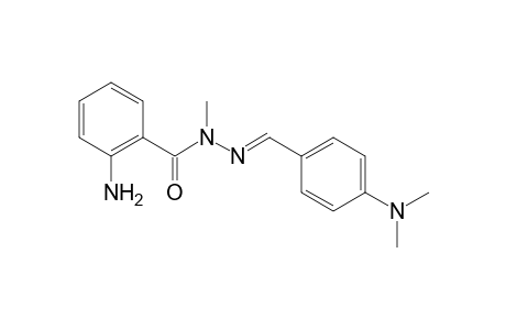 anthranilic acid, [p-(dimethylamino)benzylidene]methylhydrazide