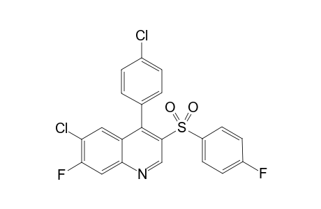 6-Chloro-4-(4-chlorophenyl)-7-fluoro-3-((4-fluorophenyl)-sulfonyl)quinoline