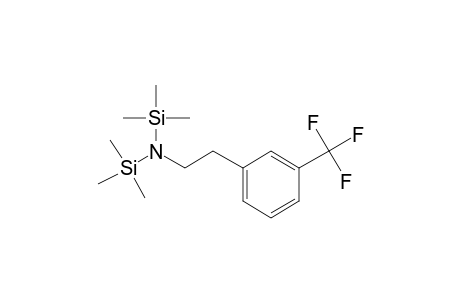 2-[3-(Trifluoromethyl)phenyl]ethylamine, 2 tms derivative