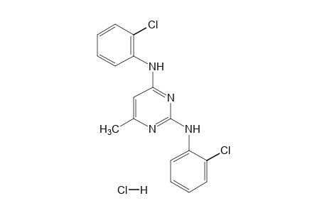 2,4-bis(o-chloroanilino)-6-methylpyrimidine, monohydrochloride