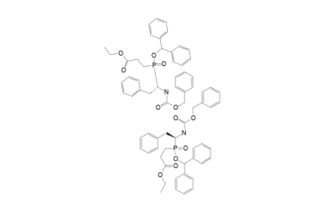 (R,R,S,S)-3-[[1'-(N-BENZYLOXYCARBONYLAMINO)-2'-PHENYLETHYL]-DIPHENYLMETHYLOXYPHOSPHINYL]-PROPANOIC-ACID-ETHYLESTER