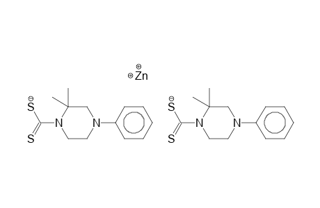 2,2-Dimethyl-4-phenyl-piperazine-1-carbodithioic acid zinc salt