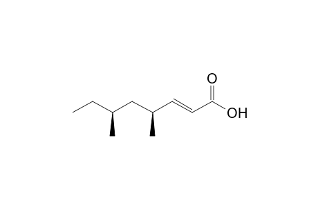 4-(S)-(2-(E),4-R*,6-R*)-4,6-DIMETHYL-2-OCTENOIC-ACID