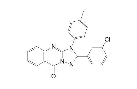 2-( 3'-Chlorophenyl)-3-(p-tolyl)-2,3-dihydro-1H-[1,2,4]triazolo[5,1-b]quinazolin-9-one