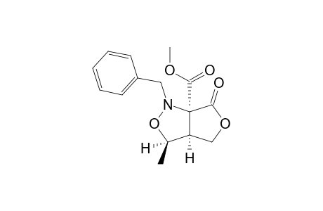 (3S,3aS,6aS)-Tetrahydro-6a-(methoxycarbonyl)-3-methyl-1-(phenylmethyl)-1H,6H-furo[3,4-c]isoxazol-6-one