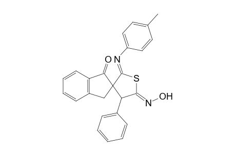 5'-HYDROXYIMINO-2'-(4-METHYLPHENYLIMINO)-4'-PHENYL-1-OXO-2',3',4',5'-TETRAHYDROSPIRO-[INDANE-2,3'-THIOPHENE]