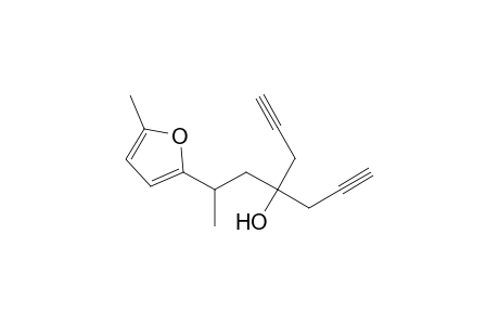 4-[2-(5-Methylfuran-2-yl)propyl]hepta-1,6-diyn-4-ol