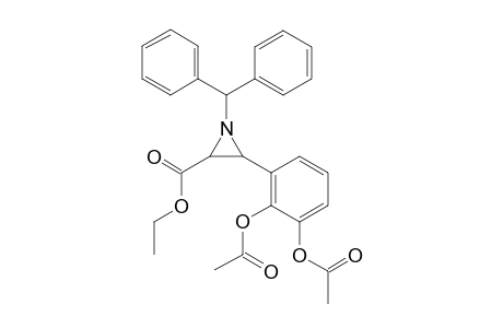 1-(Benhydryl)-3-[(ethoxycarbonyl)aziridin-2-yl]-phenylene-1,2-diacetate