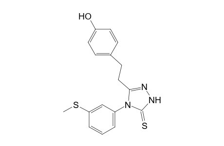 3-(p-hydroxyphenethyl)-4-[m-(methylthio)phenyl]-delta square-1,2,4-triazoline-5-thione