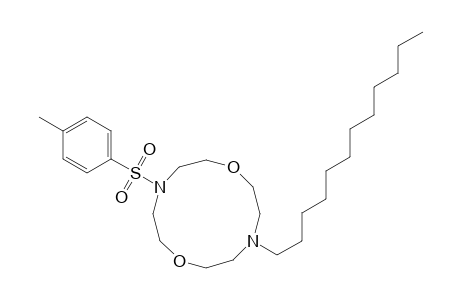 4-DODECYL-10-(4'-METHYLBENZENESULFONYL)-4,10-DIAZA-1,7-DIOXACYCLODECANE