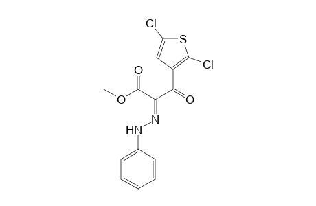Propanoic acid, 3-(2,5-dichlorothien-3-yl)-3-oxo-2-phenylhydrazone, methyl ester
