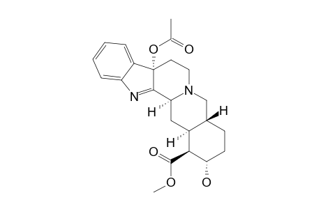 (+)-7-ALPHA-ACETOXY-7H-CORYNANTHINE;METHYL-7-ALPHA-ACETOXY-17-ALPHA-HYDROXY-7H-YOHIMBANE-16-BETA-CARBOXYLATE