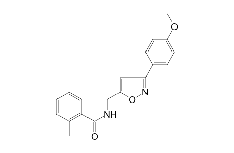 benzamide, N-[[3-(4-methoxyphenyl)-5-isoxazolyl]methyl]-2-methyl-