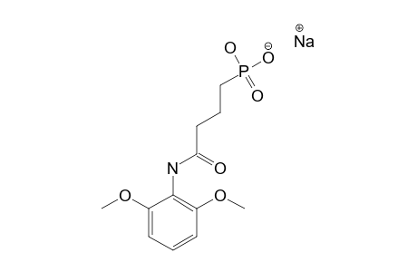 SODIUM-HYDROGEN-3-(2,6-DIMETHOXYPHENYLCARBAMOYL)-PROPYLPHOSPONATE