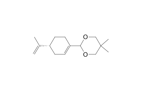 1,3-Dioxane, 5,5-dimethyl-2-[4-(1-methylethenyl)-1-cyclohexen-1-yl]-, (R)-