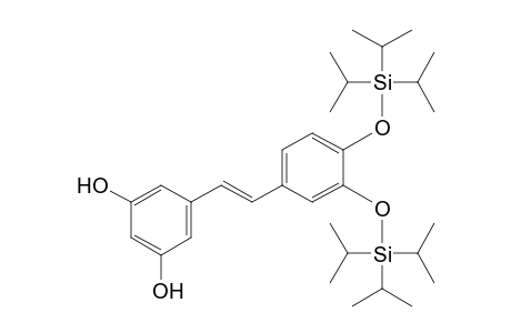 (E)-3,5-Dihydroxy-3',4'-bis(triisopropylsiloxy)stilbene