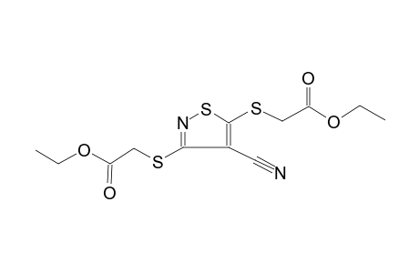 3,5-bis[(carboxymethyl)thio]-4-isothiazolecarbonitrile, diethyl ester