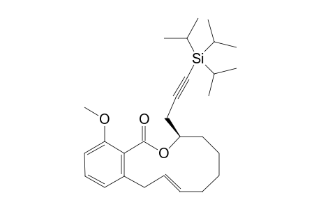 (E)-14-METHOXY-[3-(TRIISOPROPYLSILYL)-PROP-2-YNYL]-3,4,5,6,7,10-HEXAHYDRO-1H-2-BENZOXACYCLODODECIN-1-ONE