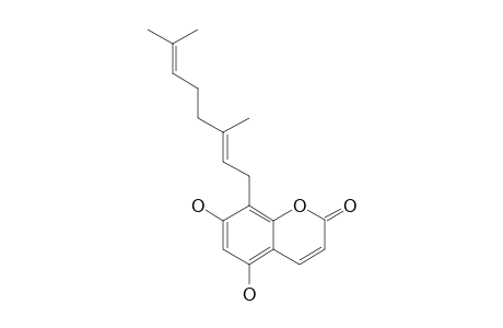 8-GERANYL-5,7-DIHYDROXY-COUMARIN