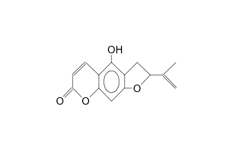 4-hydroxy-2-prop-1-en-2-yl-2,3-dihydrofuro[3,2-g]chromen-7-one