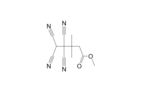 4,4,5,5-tetracyano-3,3-dimethyl-valeric acid methyl ester