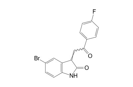 5-bromo-3-(p-fluorophenacylidene)-2-indolinone