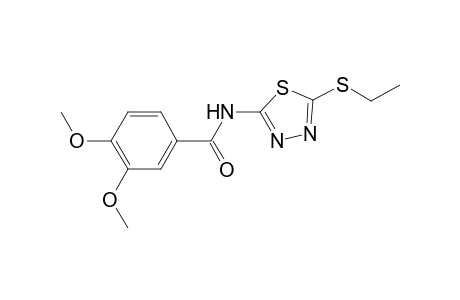 N-[5-(ethylsulfanyl)-1,3,4-thiadiazol-2-yl]-3,4-dimethoxybenzamide