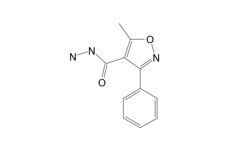 5-methyl-3-phenyl-4-isoxazolecarboxylic acid, hydrazide