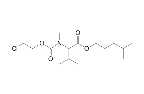 Valine, N-methyl-N-(2-chloroethoxycarbonyl)-, isohexyl ester