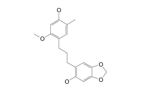 1-(4'-HYDROXY-5'-METHYL-2'-METHOXYPHENYL)-3-(2''-HYDROXY-4'',5''-METHYLENEDIOXYPHENYL)-PROPANE