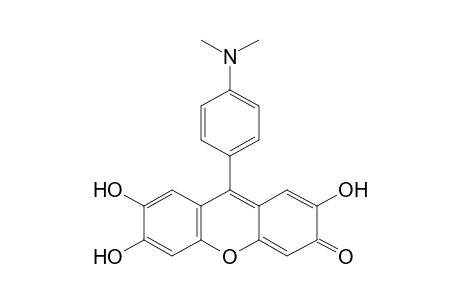 9-[p-(dimethylamino)phenyl]-2,6,7-trihydroxy-3H-xanthen-3-one