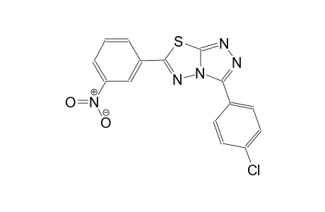 [1,2,4]triazolo[3,4-b][1,3,4]thiadiazole, 3-(4-chlorophenyl)-6-(3-nitrophenyl)-