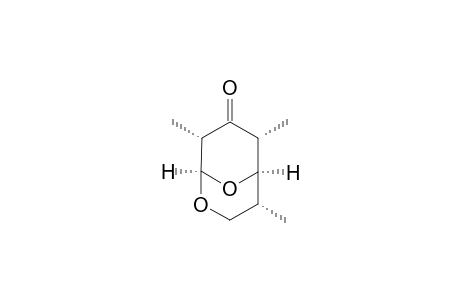 2,9-Dioxabicyclo[3.3.1]nonan-7-one, 4,6,8-trimethyl-, (4-exo,6-endo,8-endo)-